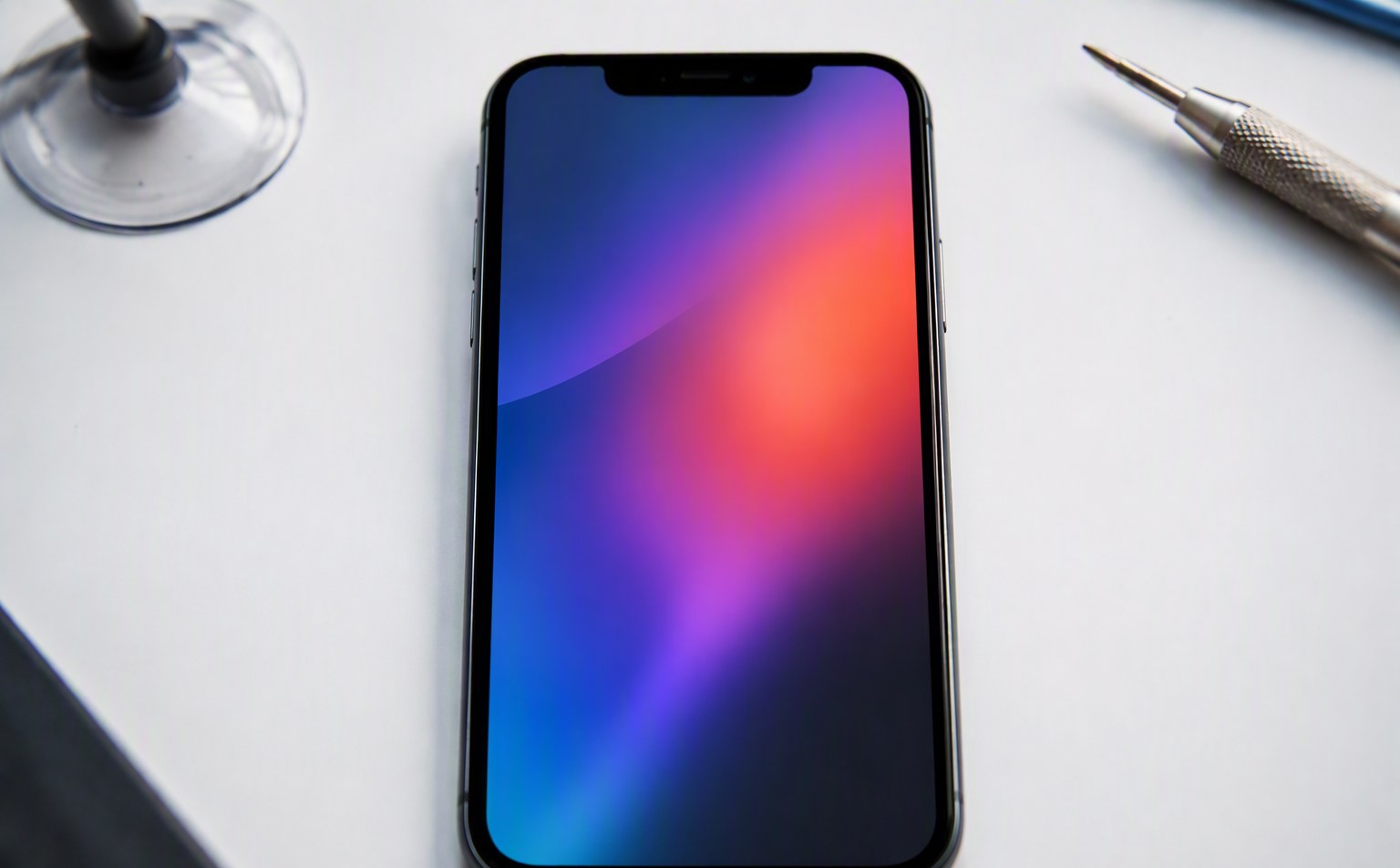 iPhone with flawless new screen after professional replacement at FixMac Cape Town